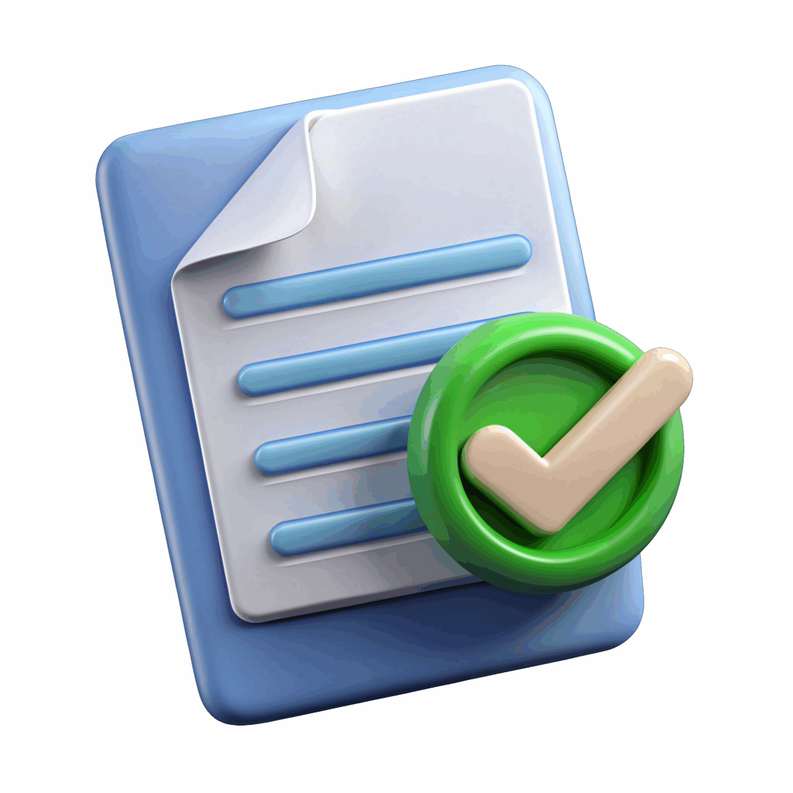 TB SEALER hizmet sözleşmesi sembolü – belge ve onay işareti (checklist icon).